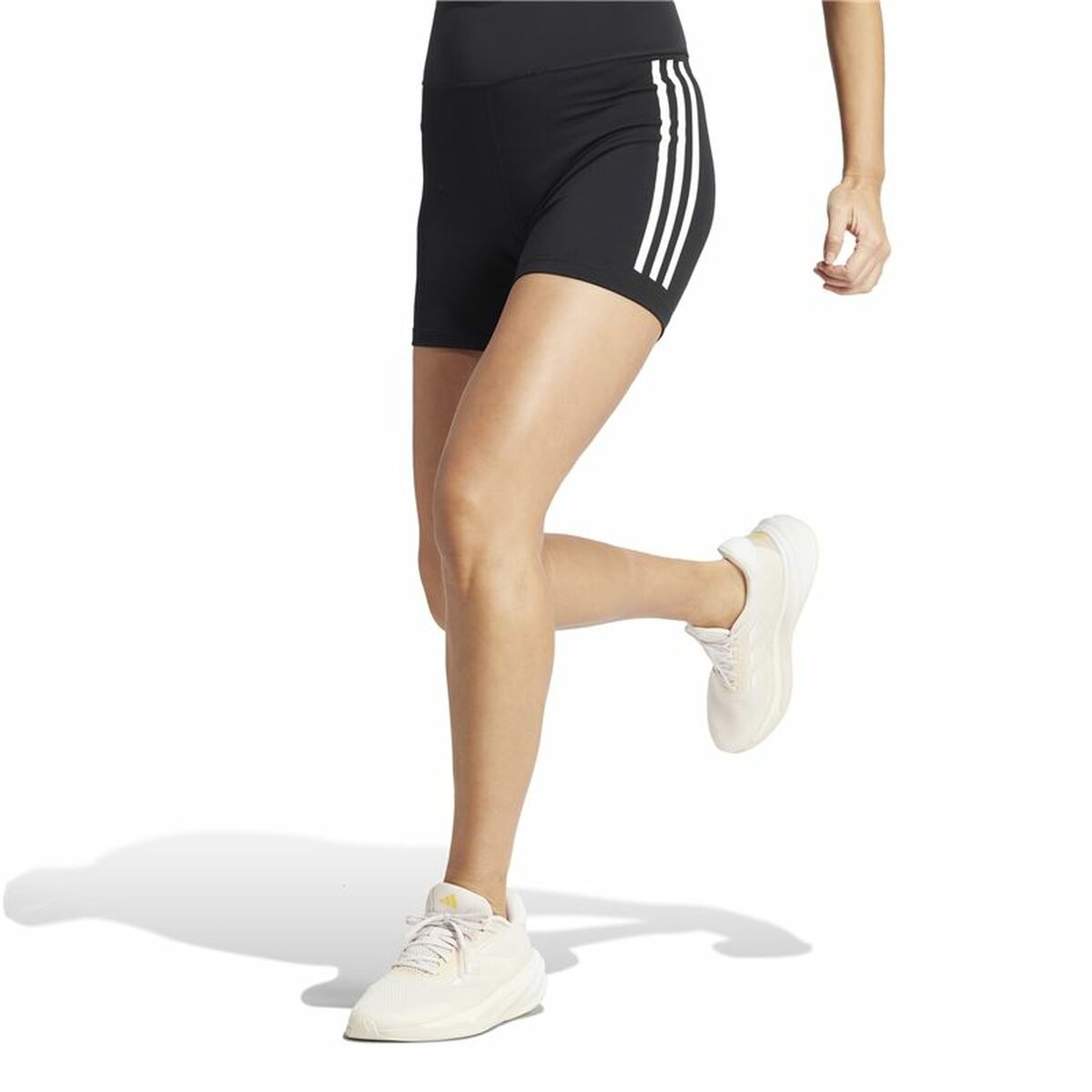 Αθλητικά Γυναικεία Κολάν Adidas Dailyrun 3Stripes 5In Μαύρο