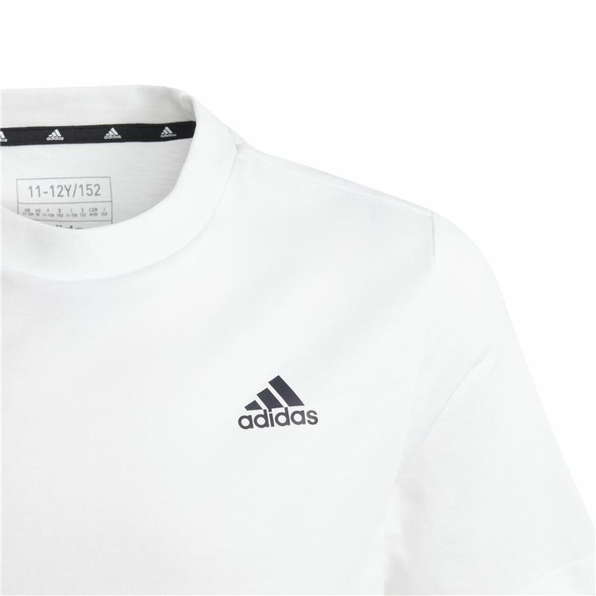 Παιδικό Μπλούζα με Κοντό Μανίκι Adidas U Sl Λευκό
