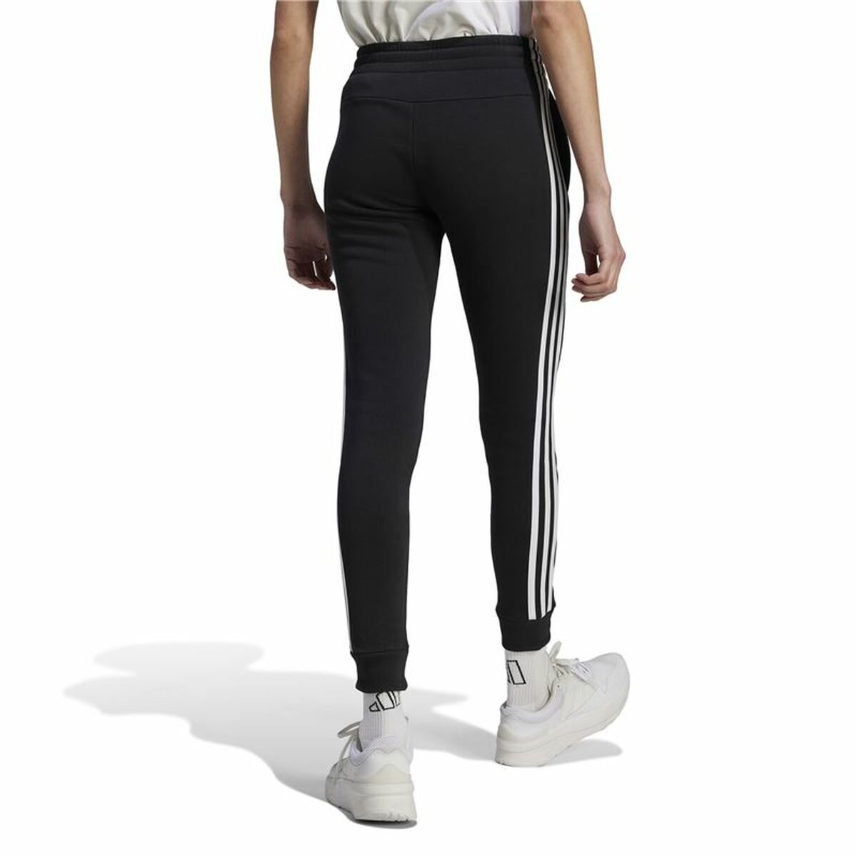 Μακρύ Αθλητικό Παντελόνι Adidas 3S Fl C Pt Μαύρο Γυναίκα