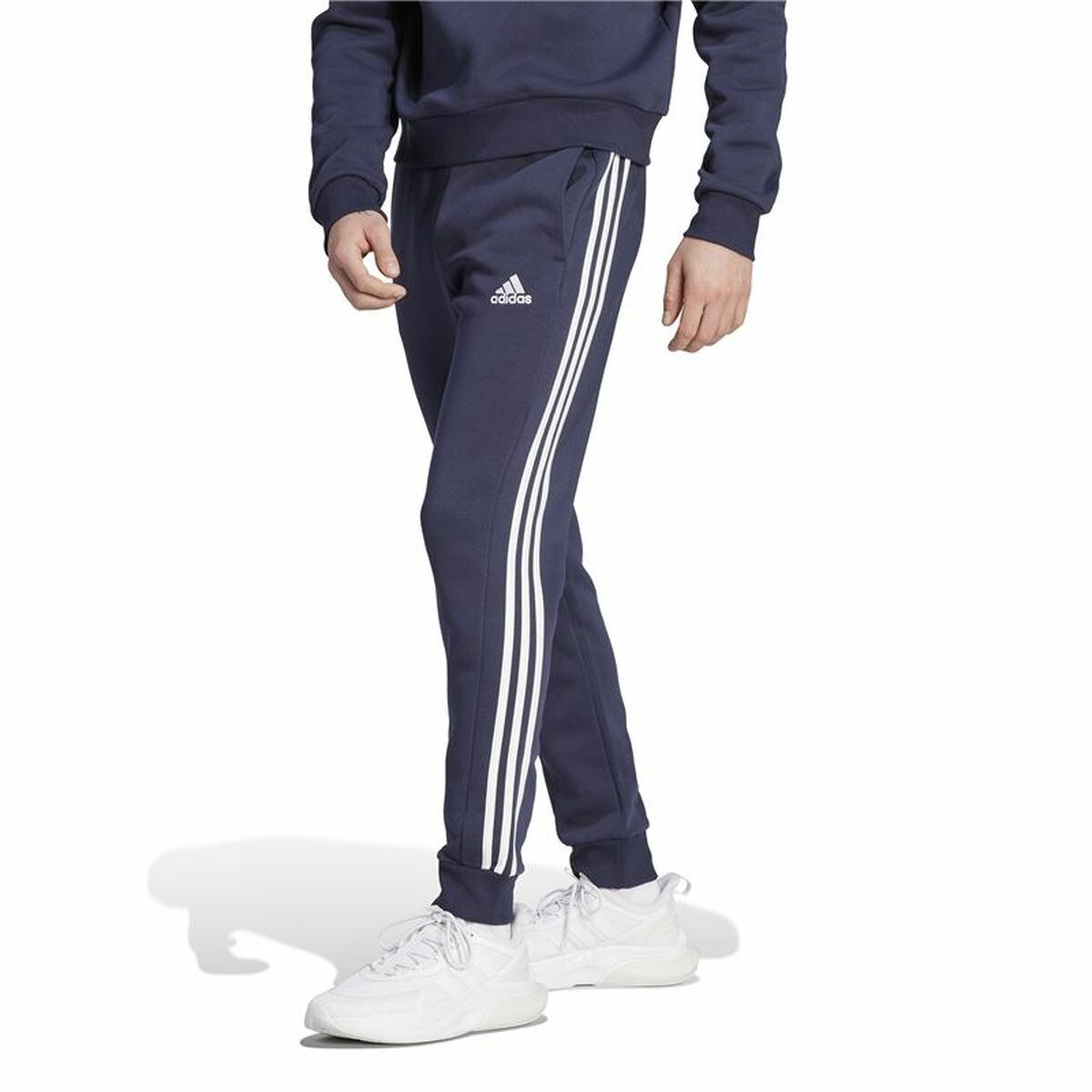 Μακρύ Αθλητικό Παντελόνι Adidas 3S Fl Tc Pt Μαύρο Άντρες
