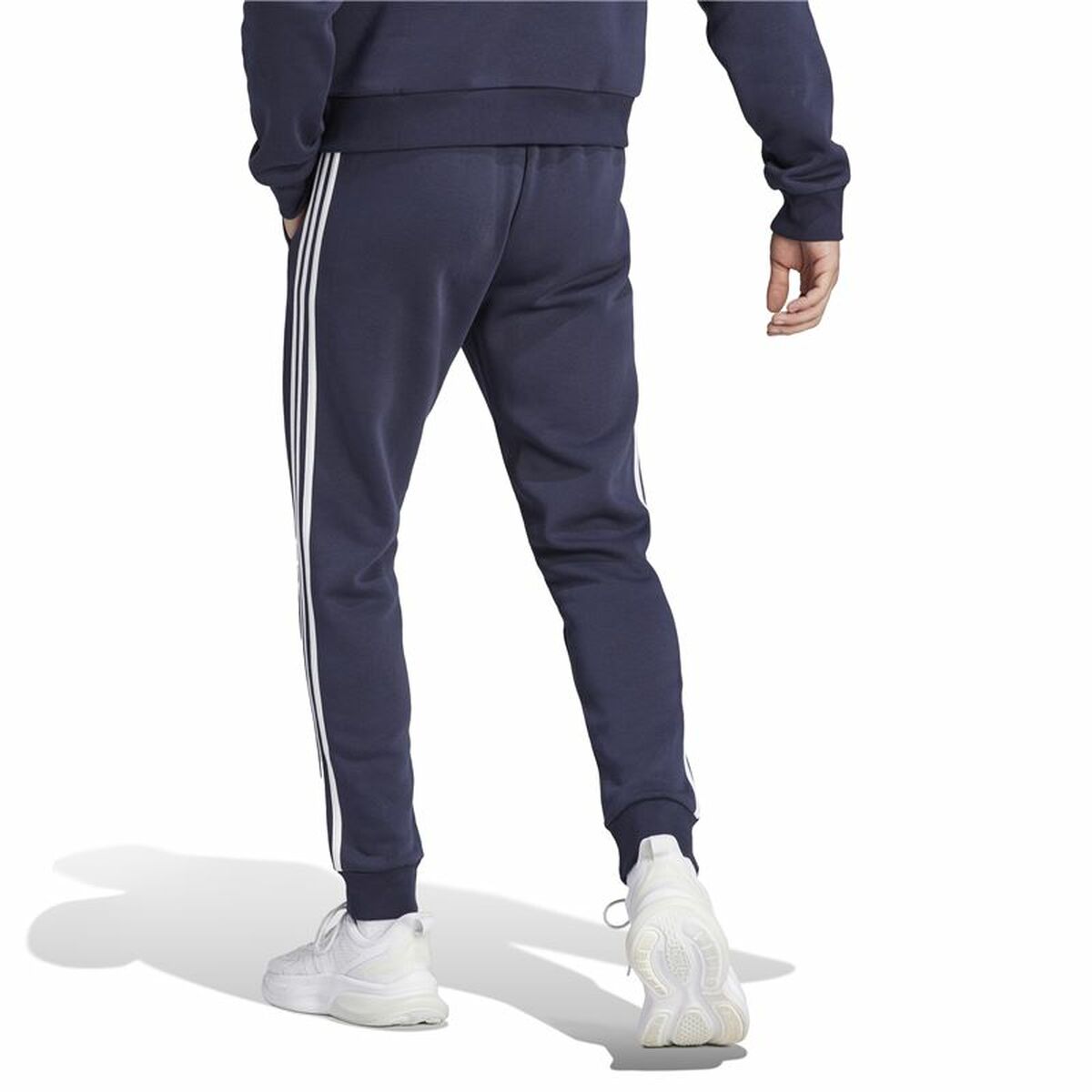 Μακρύ Αθλητικό Παντελόνι Adidas 3S Fl Tc Pt Μαύρο Άντρες