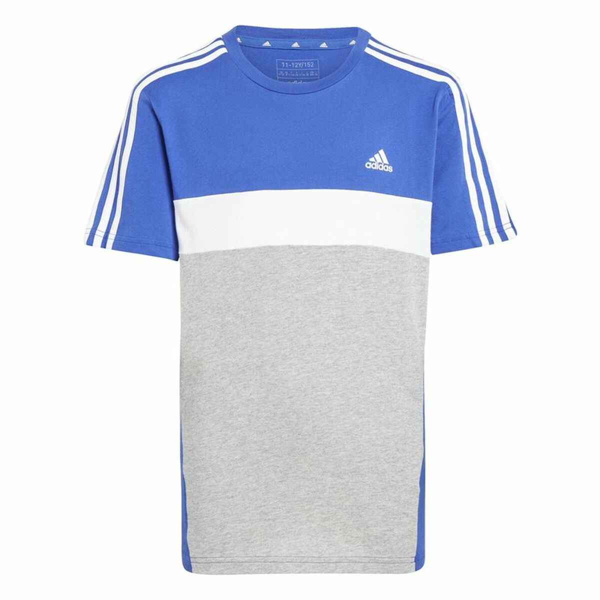 Παιδικό Μπλούζα με Κοντό Μανίκι Adidas 3S Tib Μπλε