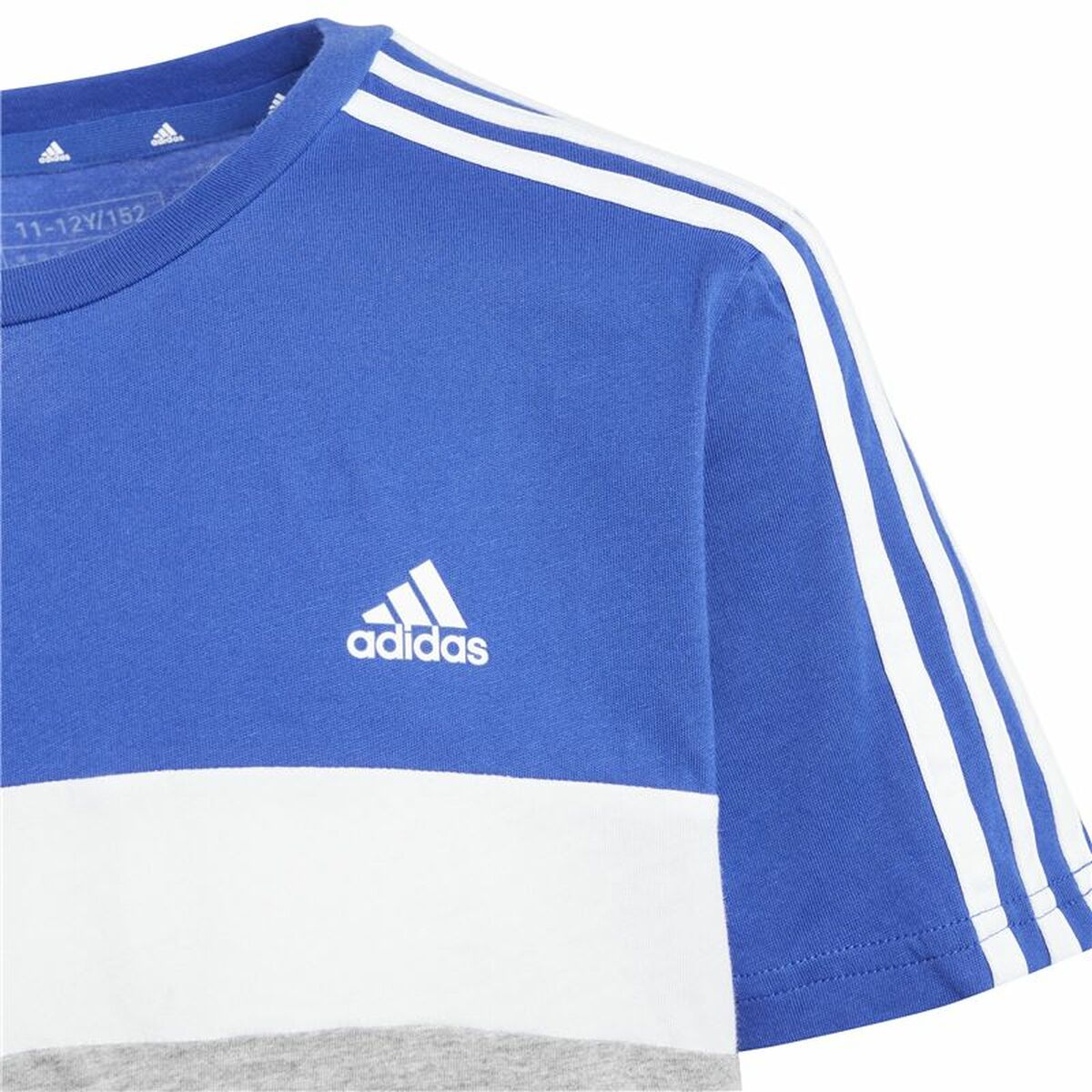 Παιδικό Μπλούζα με Κοντό Μανίκι Adidas 3S Tib Μπλε