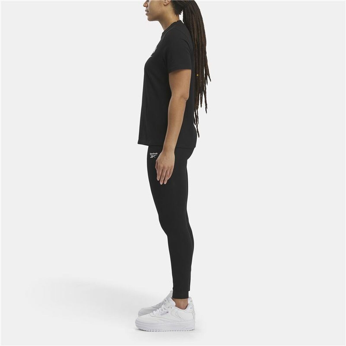Γυναικεία Μπλούζα με Κοντό Μανίκι Reebok Identity Big Logo Μαύρο