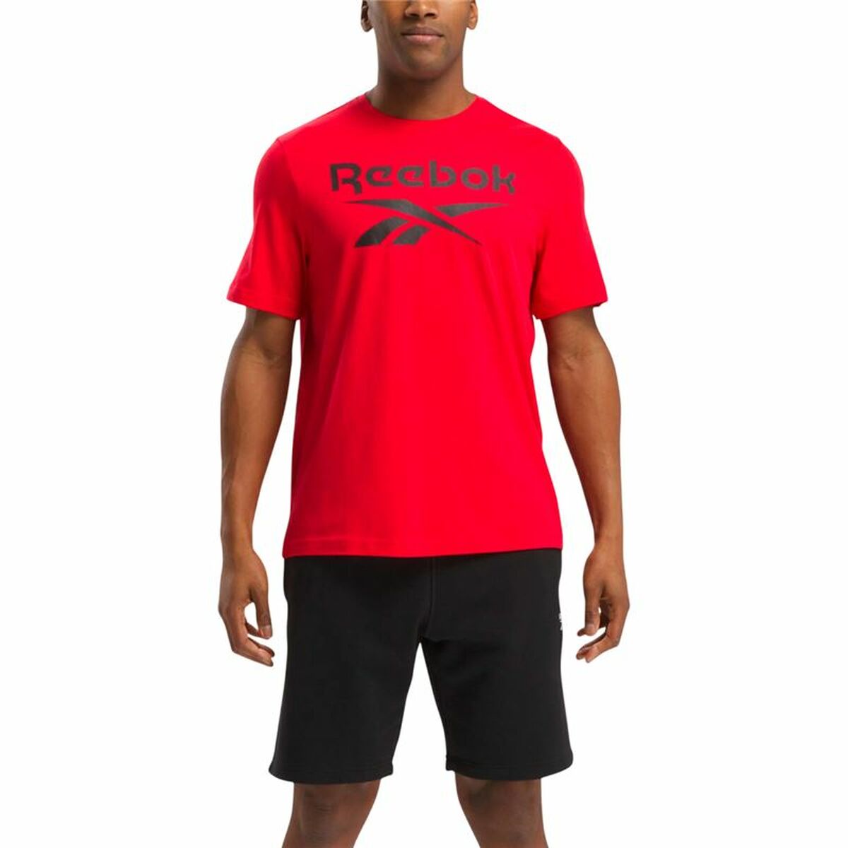 Ανδρική Μπλούζα με Κοντό Μανίκι Reebok Reebok Identity Big Κόκκινο
