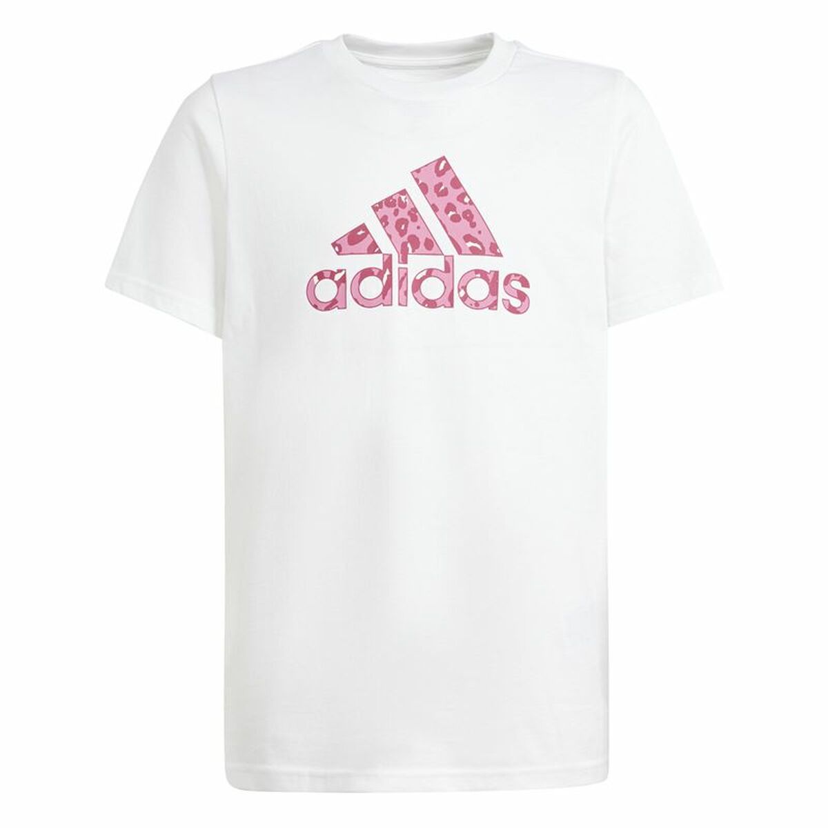 Παιδικό Μπλούζα με Κοντό Μανίκι Adidas G Animal Λευκό