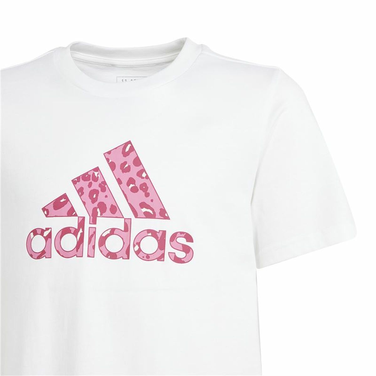 Παιδικό Μπλούζα με Κοντό Μανίκι Adidas G Animal Λευκό