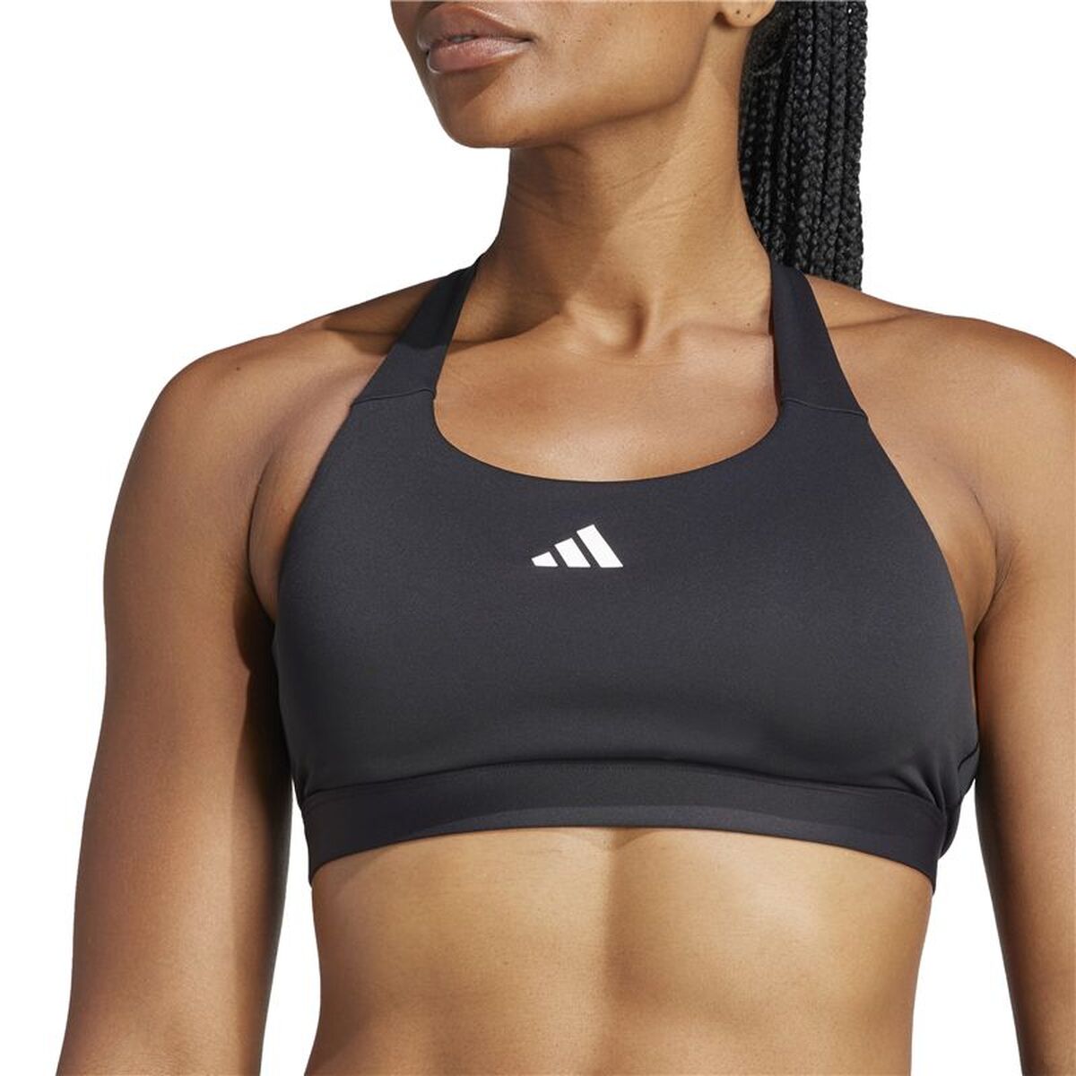 Αθλητικό σουτιέν Adidas Essentials Μαύρο