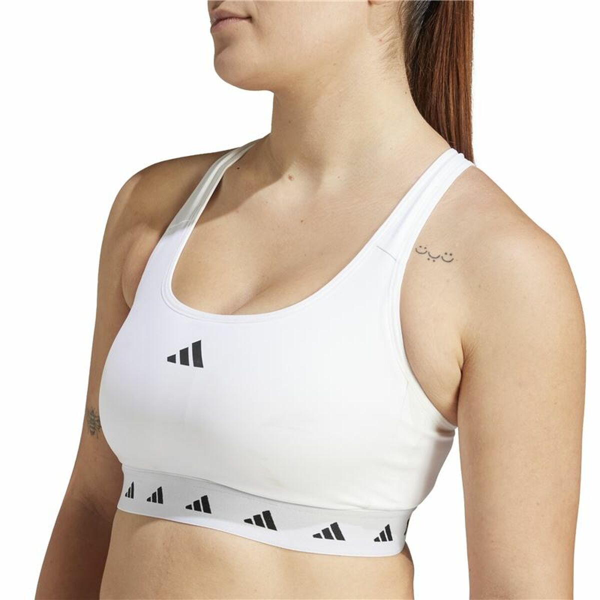 Αθλητικό σουτιέν Adidas Essentials Λευκό