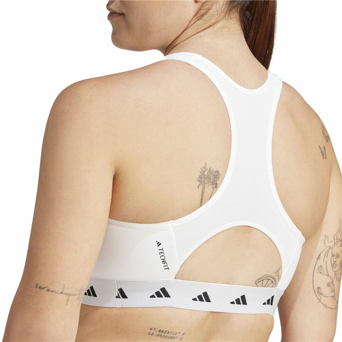 Αθλητικό σουτιέν Adidas Essentials Λευκό