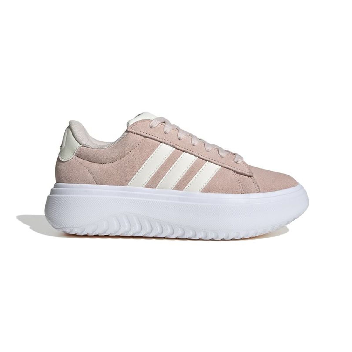 Γυναικεία Casual Παπούτσια Adidas Grand Court Platform Suede Ανοιχτό Ροζ