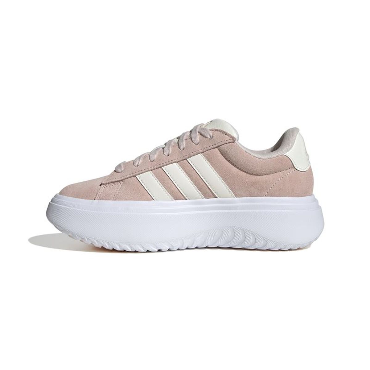 Γυναικεία Casual Παπούτσια Adidas Grand Court Platform Suede Ανοιχτό Ροζ