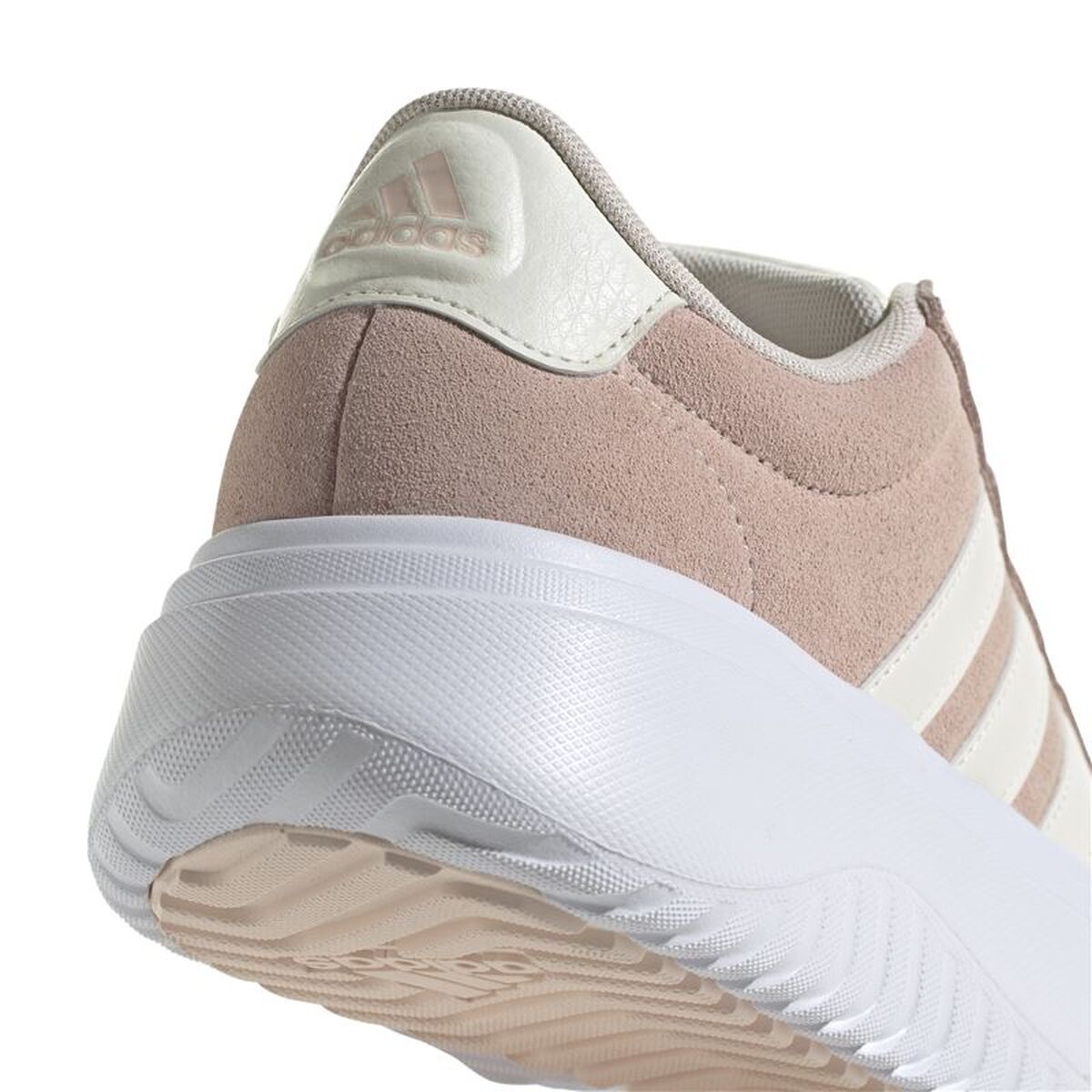 Γυναικεία Casual Παπούτσια Adidas Grand Court Platform Suede Ανοιχτό Ροζ