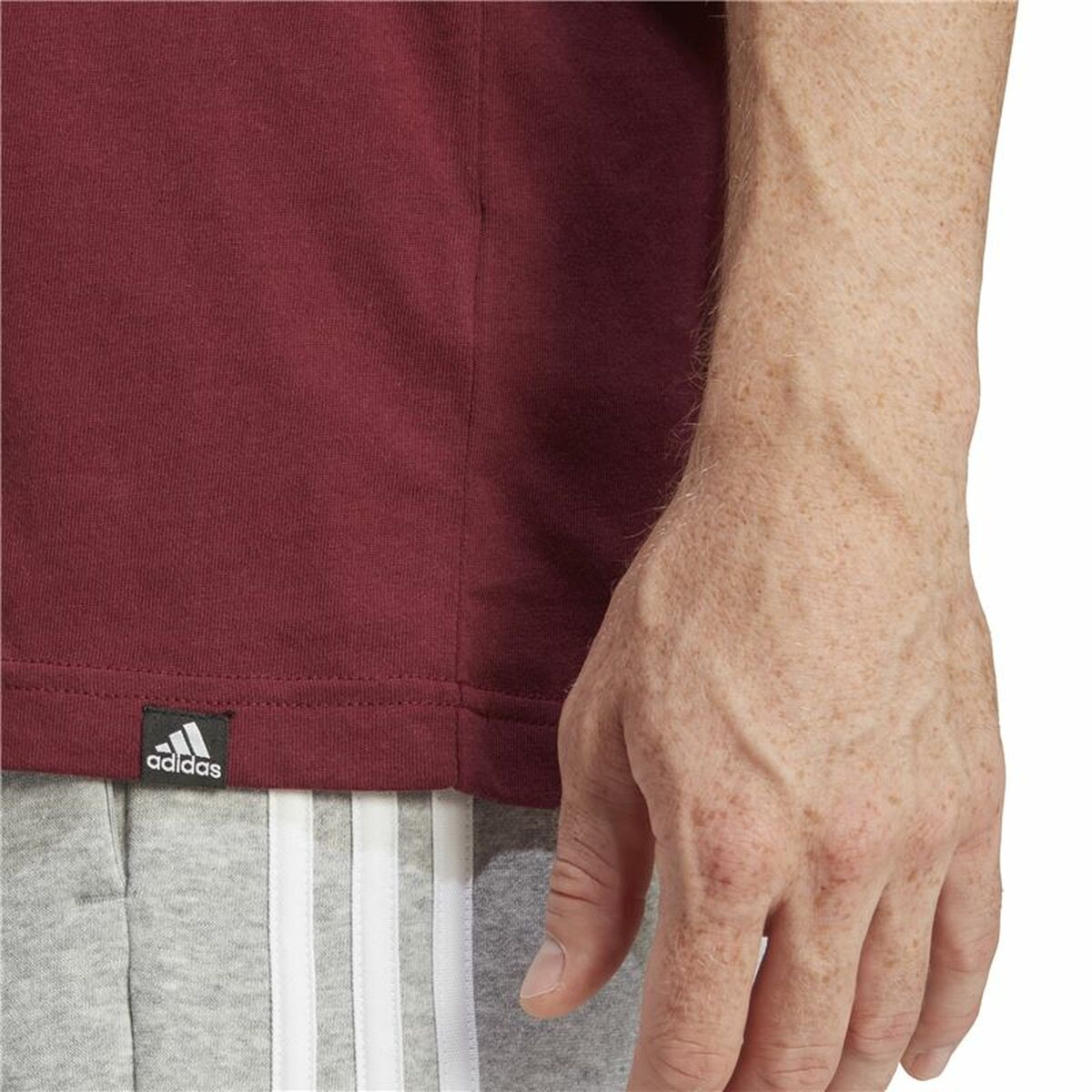 Ανδρική Μπλούζα με Κοντό Μανίκι Adidas Fld Bos Καφέ Μπορντό