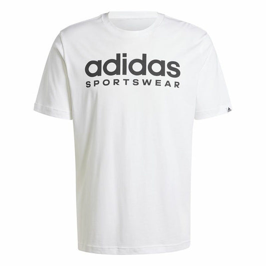 Ανδρική Μπλούζα με Κοντό Μανίκι Adidas Spw Λευκό