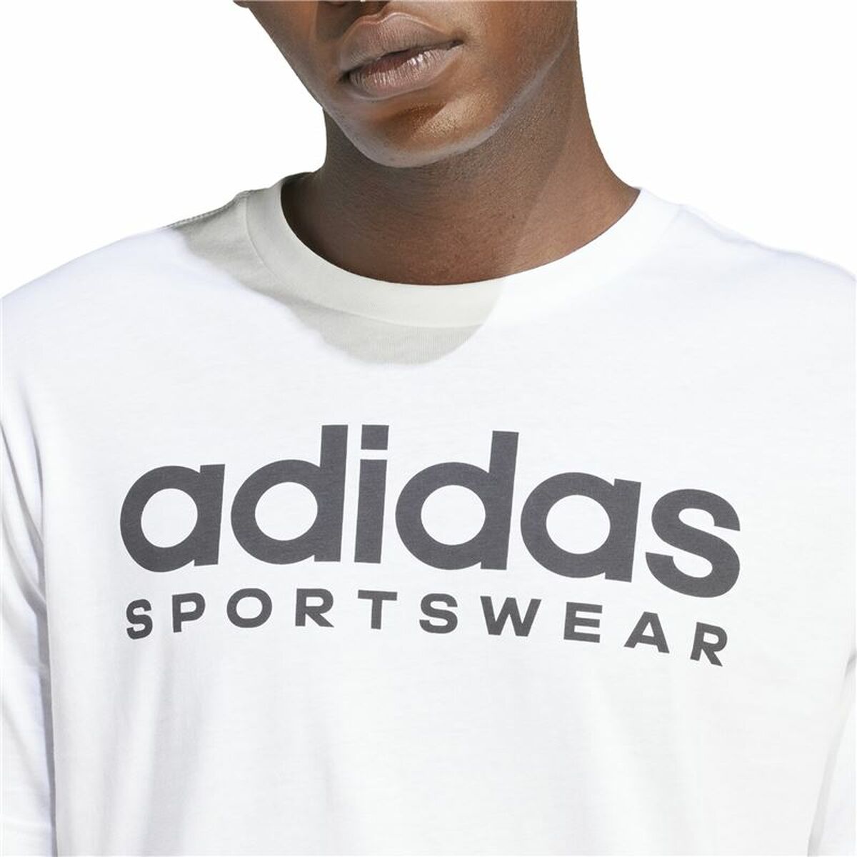 Ανδρική Μπλούζα με Κοντό Μανίκι Adidas Spw Λευκό