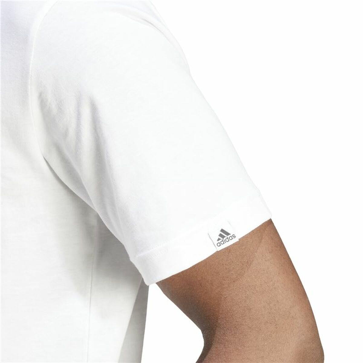 Ανδρική Μπλούζα με Κοντό Μανίκι Adidas Spw Λευκό
