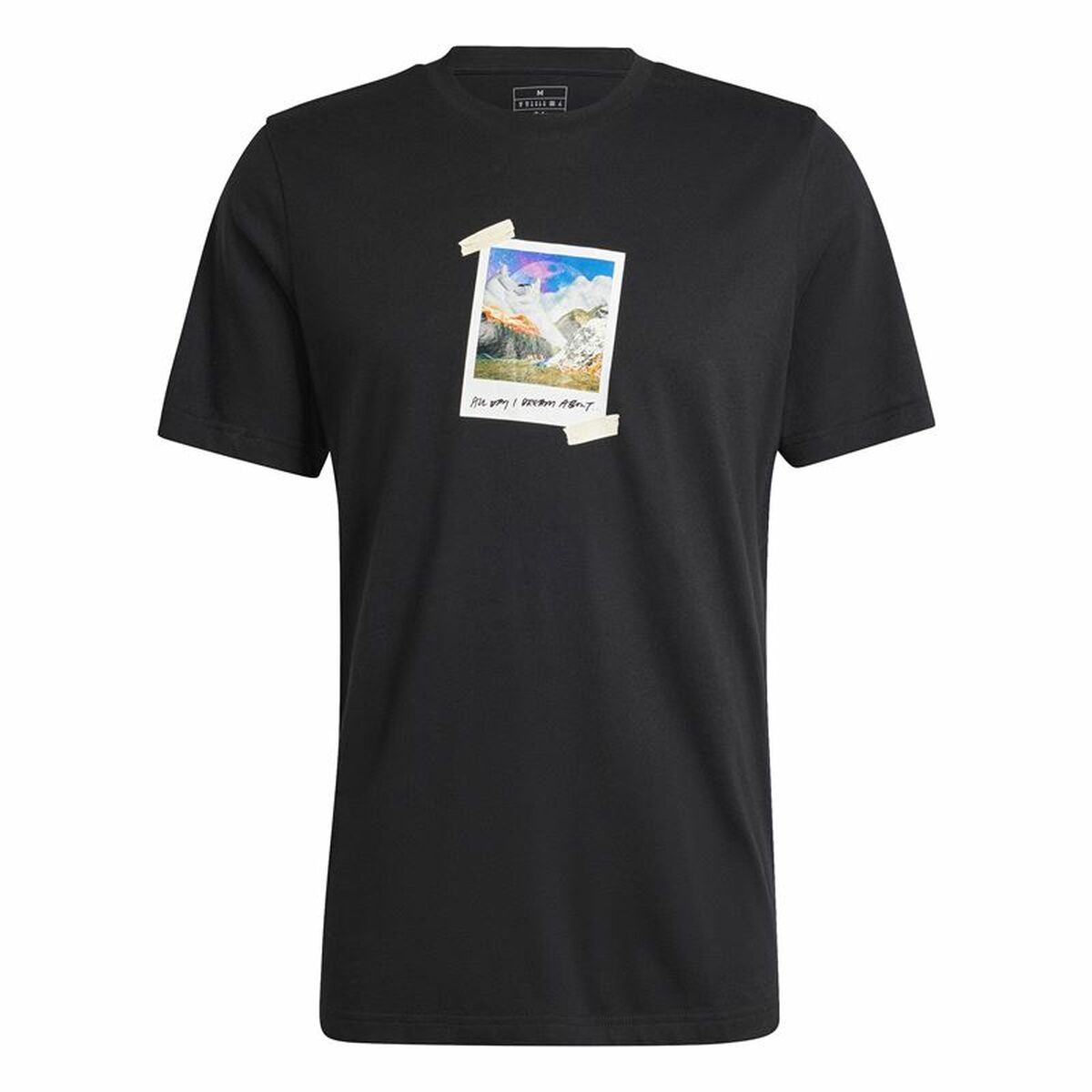 Ανδρική Μπλούζα με Κοντό Μανίκι Adidas All Day I Dream Μαύρο