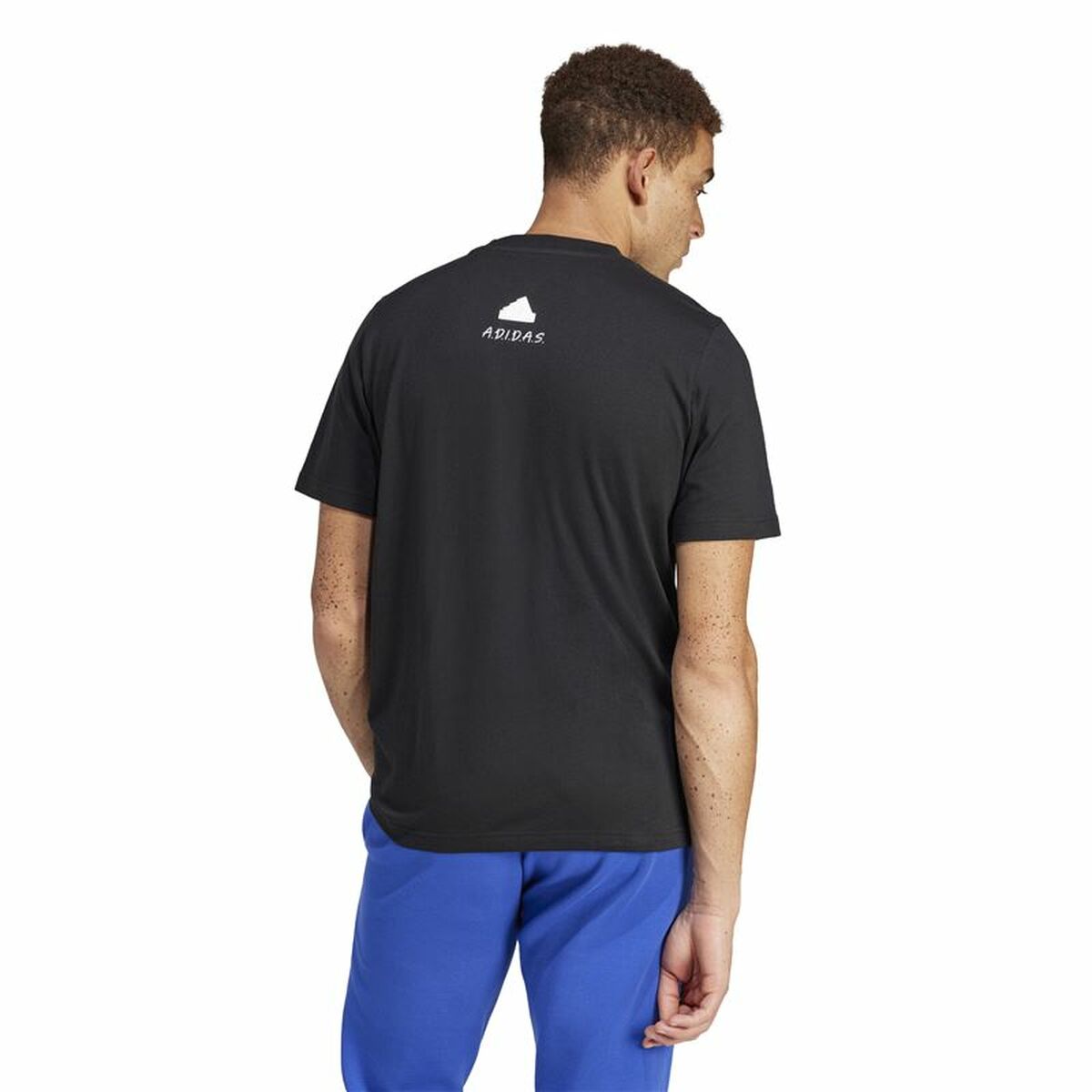 Ανδρική Μπλούζα με Κοντό Μανίκι Adidas All Day I Dream Μαύρο