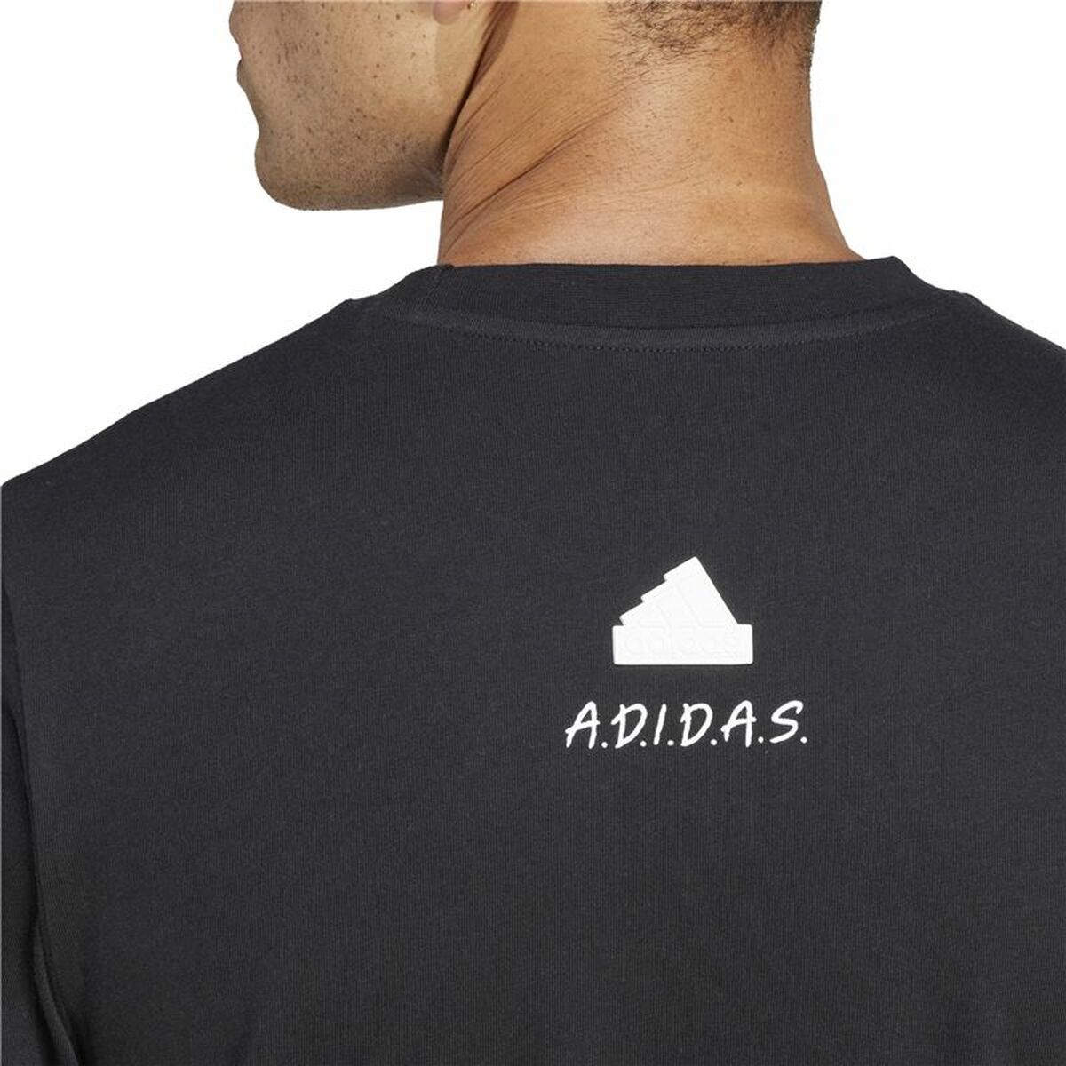Ανδρική Μπλούζα με Κοντό Μανίκι Adidas All Day I Dream Μαύρο