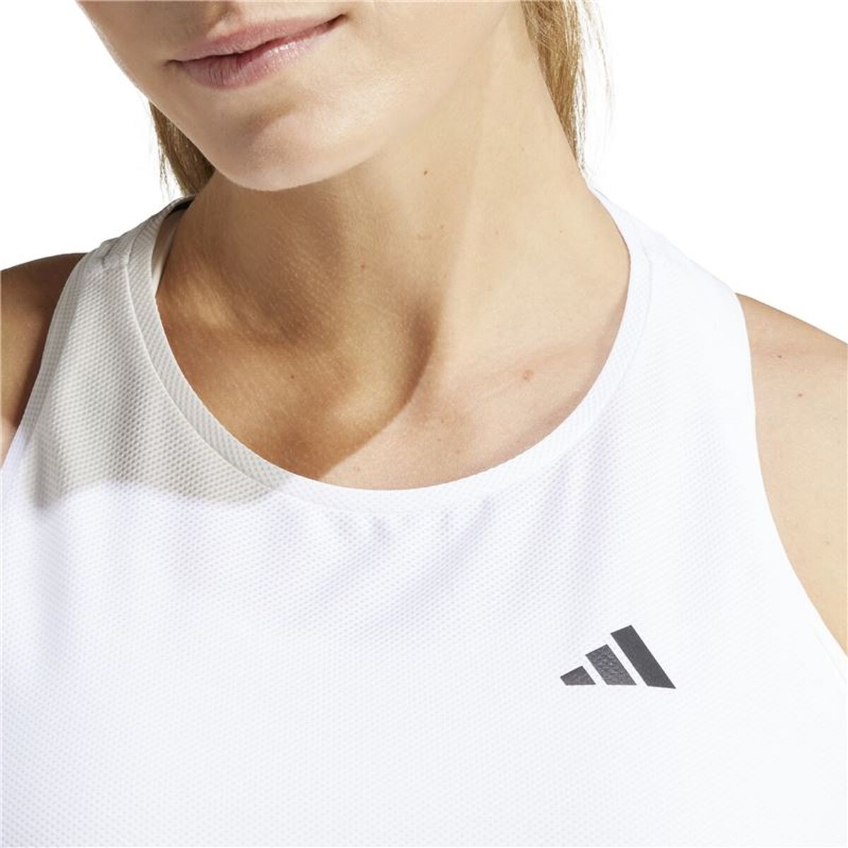 Αμάνικο Γυναικείο Μπλουζάκι Adidas Own the Run Λευκό Running