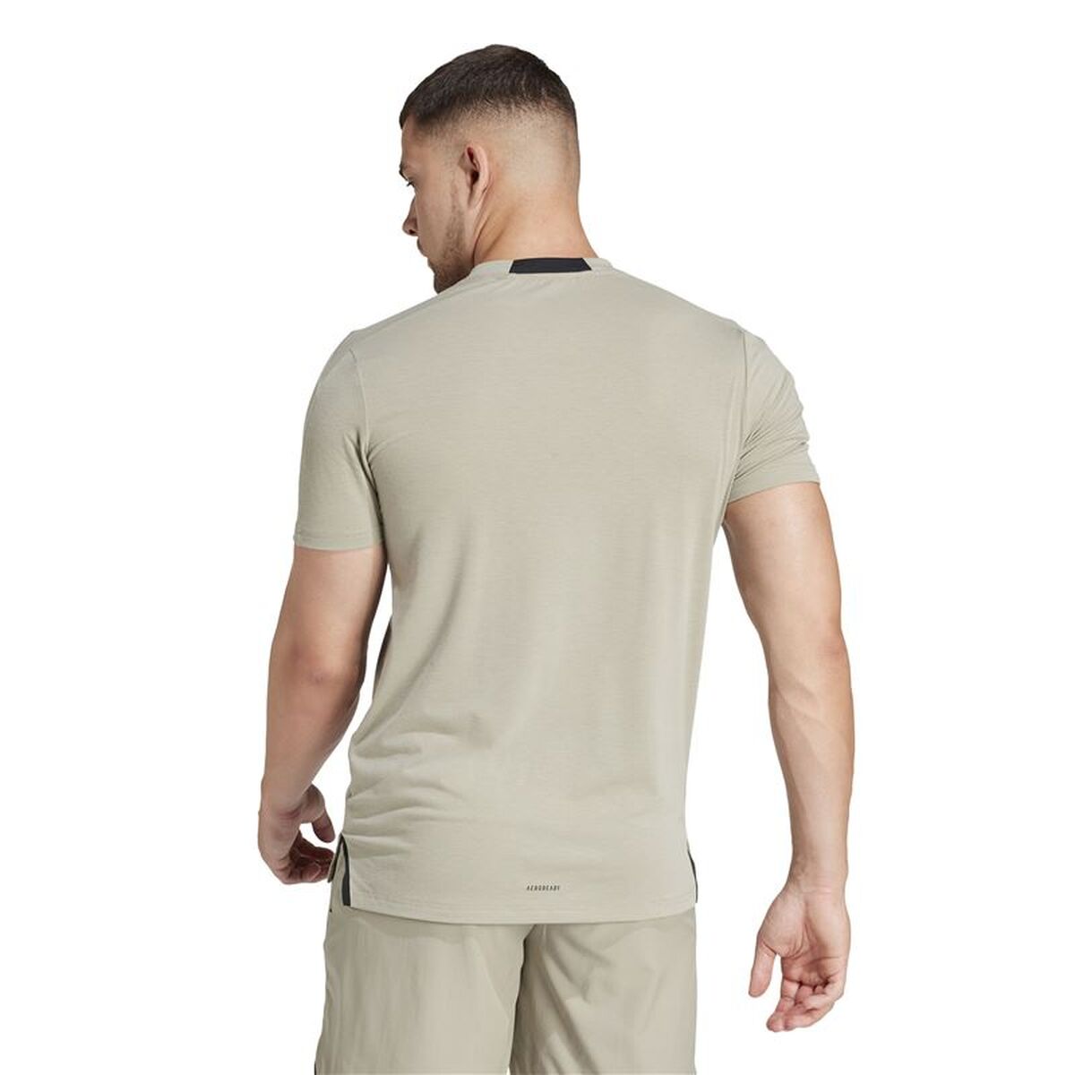 Ανδρική Μπλούζα με Κοντό Μανίκι Adidas Essentials D4T Γκρι