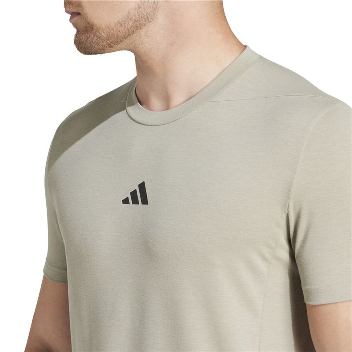 Ανδρική Μπλούζα με Κοντό Μανίκι Adidas Essentials D4T Γκρι
