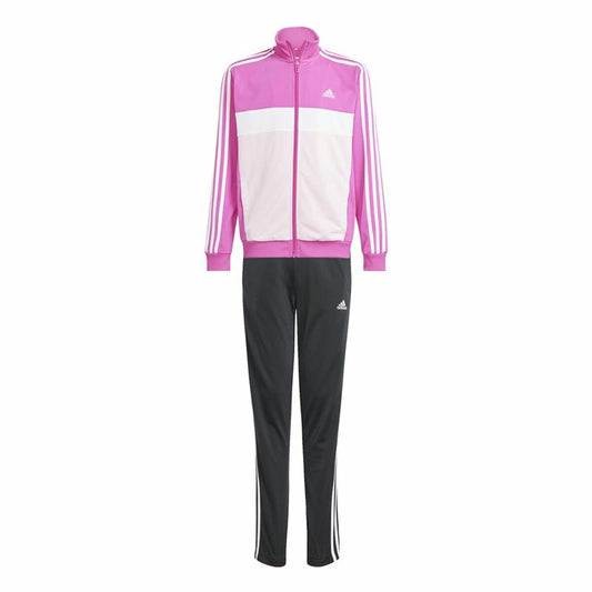 Γυναικεία Αθλητική Φόρμα Adidas 3Stripes Tiberio Μαύρο Σκούρο τριαντάφυλλο