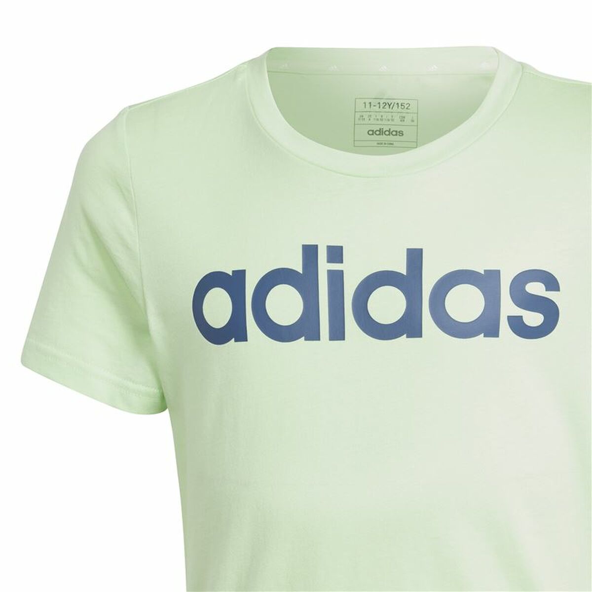 Παιδικό Μπλούζα με Κοντό Μανίκι Adidas G Lin Ανοιχτό Πράσινο