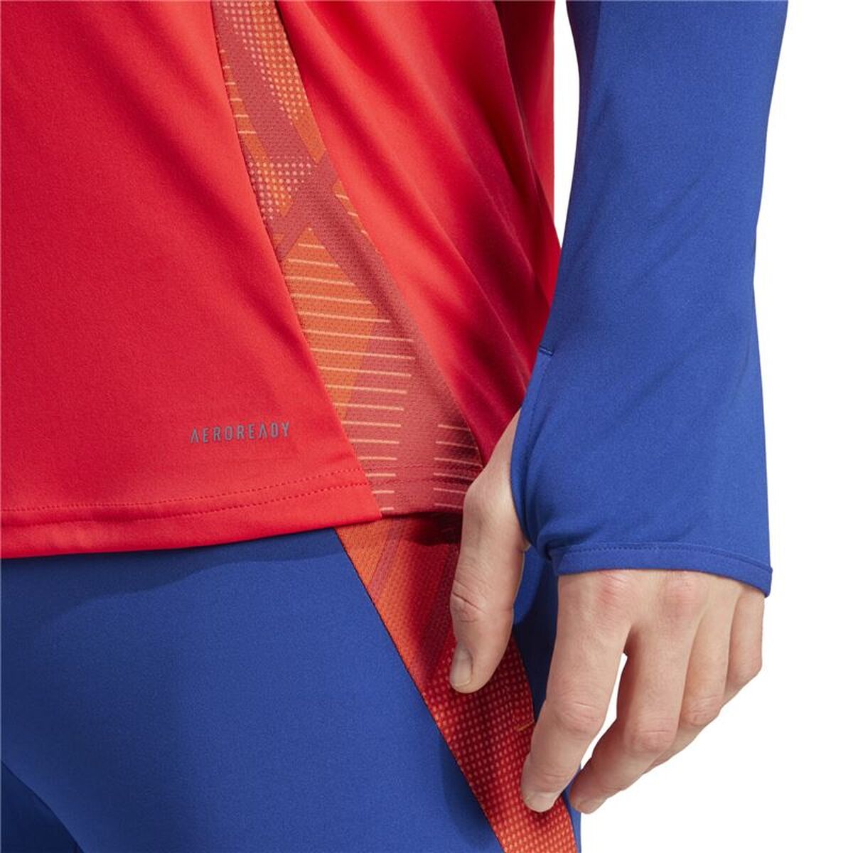 Μπλουζάκι Γυμναστικής για Ενήλικες Adidas España Tr Top Κόκκινο
