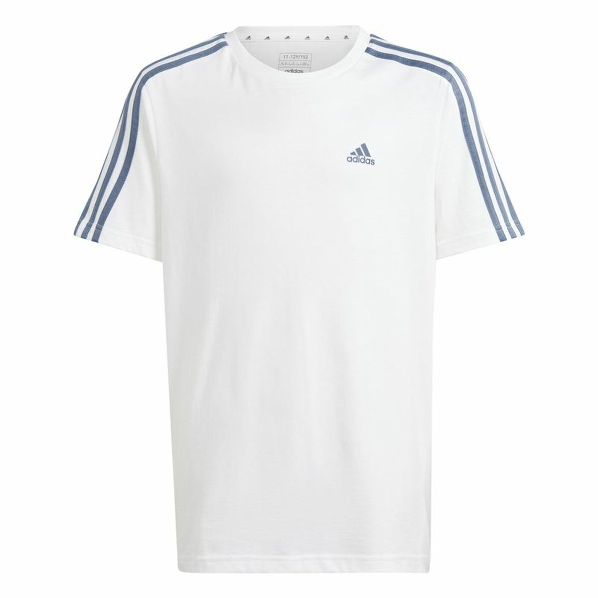Παιδικό Μπλούζα με Κοντό Μανίκι Adidas Essentials Λευκό
