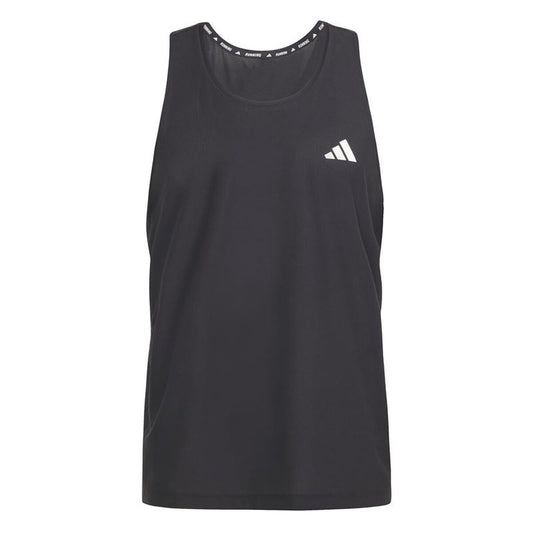 Αμάνικο Ανδρικό Μπλουζάκι Adidas Own Ther Run Μαύρο