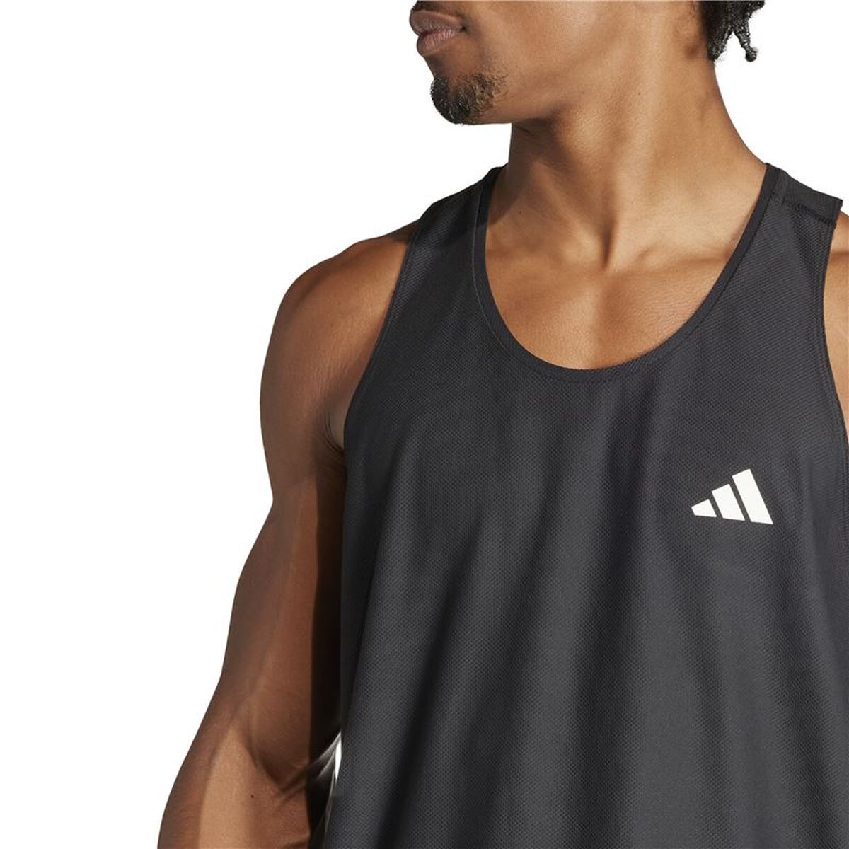Αμάνικο Ανδρικό Mπλουζάκι Adidas Own Ther Run Μαύρο