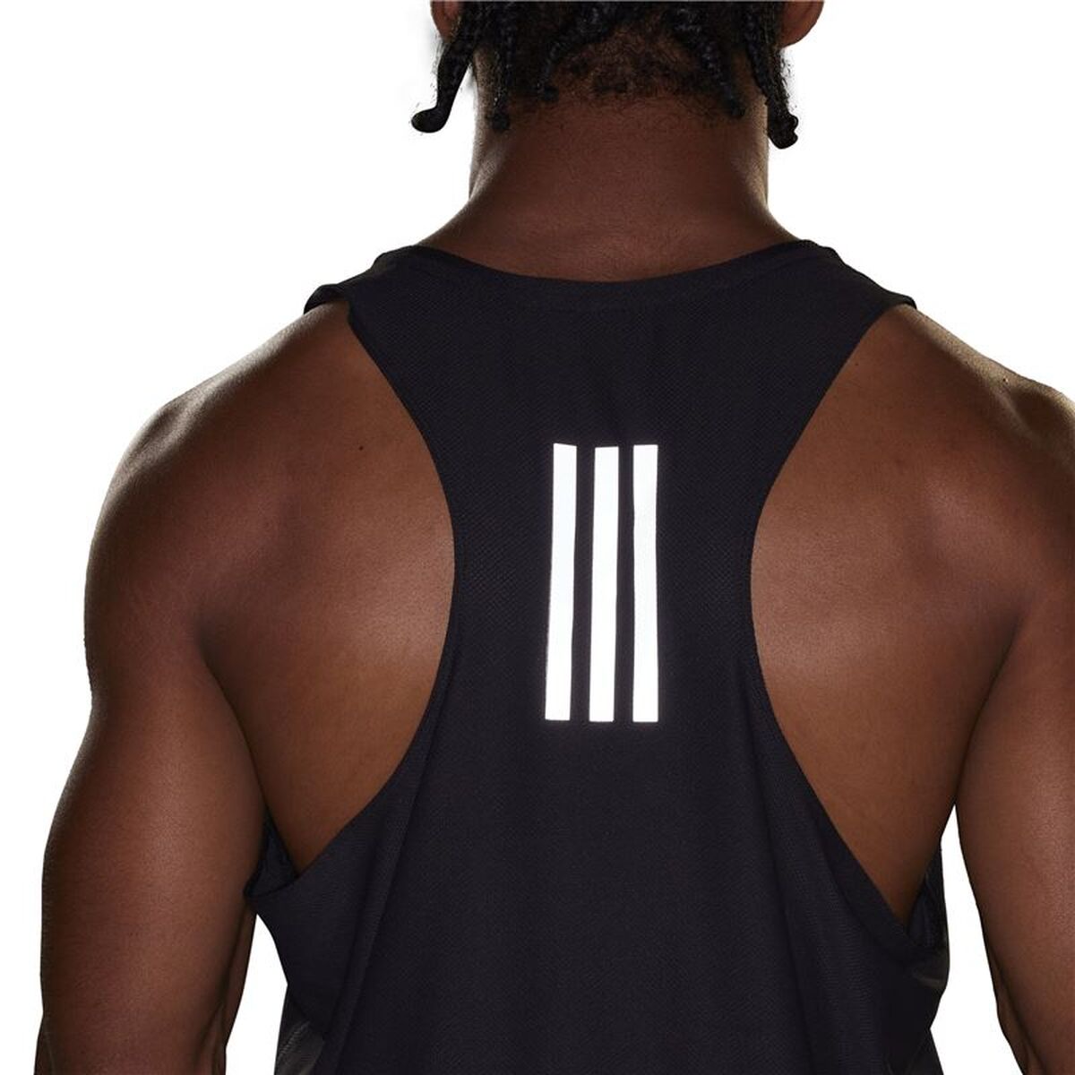 Αμάνικο Ανδρικό Mπλουζάκι Adidas Own Ther Run Μαύρο