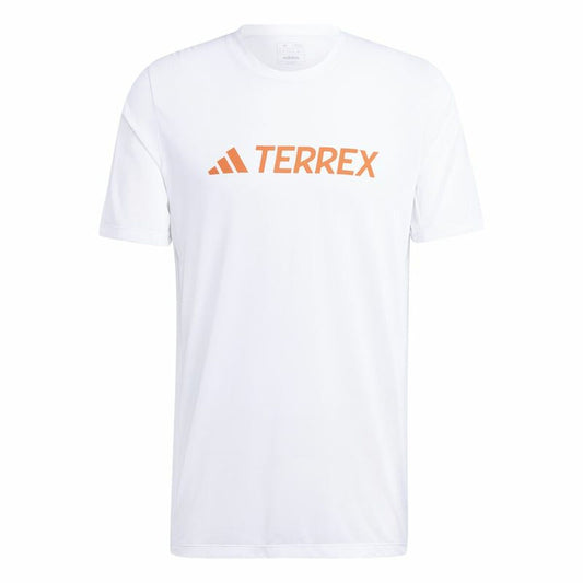 Ανδρική Μπλούζα με Κοντό Μανίκι Adidas Mt Log Tech Λευκό