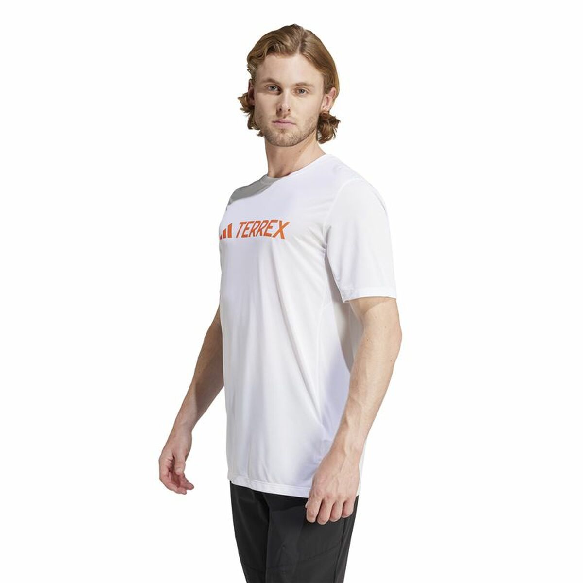 Ανδρική Μπλούζα με Κοντό Μανίκι Adidas Mt Log Tech Λευκό