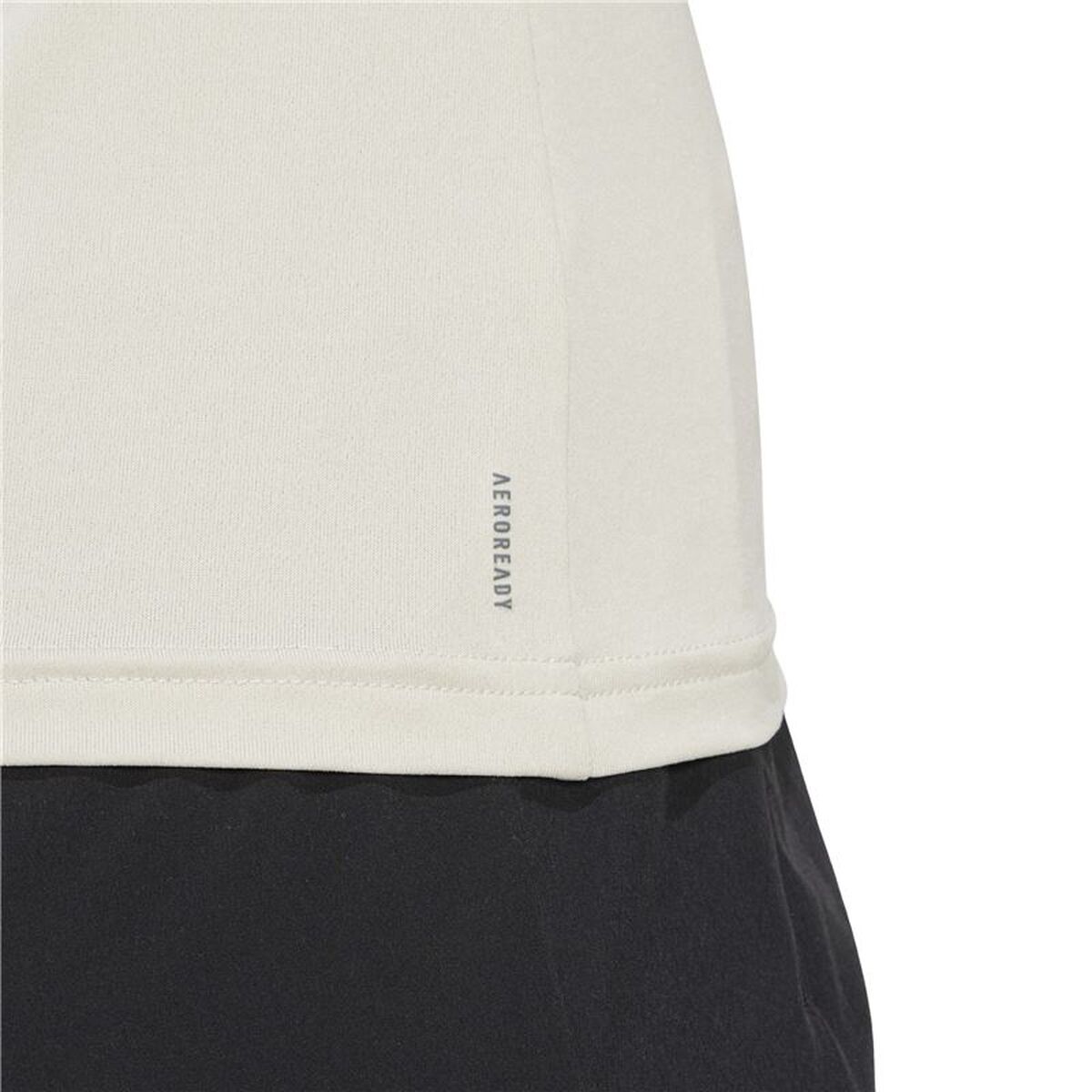 Γυναικεία Μπλούζα με Κοντό Μανίκι Adidas Aeroready Minimal Μπεζ Fitness