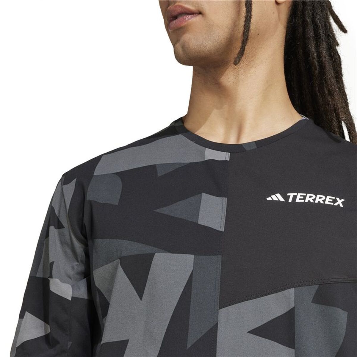 Ανδρική Μπλούζα με Κοντό Μανίκι Adidas Mt Aop Μαύρο