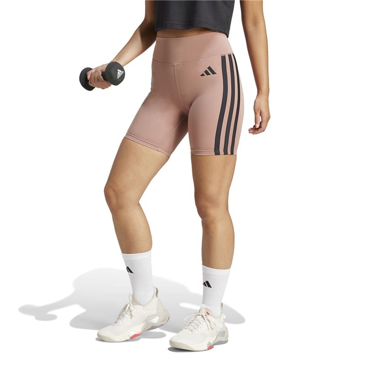 Αθλητικά Γυναικεία Κολάν Adidas Opt Ess 3Bandas Ροζ