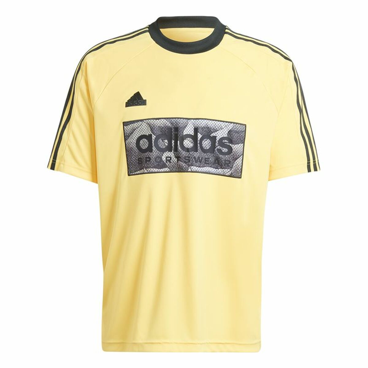 Ανδρική Μπλούζα με Κοντό Μανίκι Adidas Tiro Aop Κίτρινο