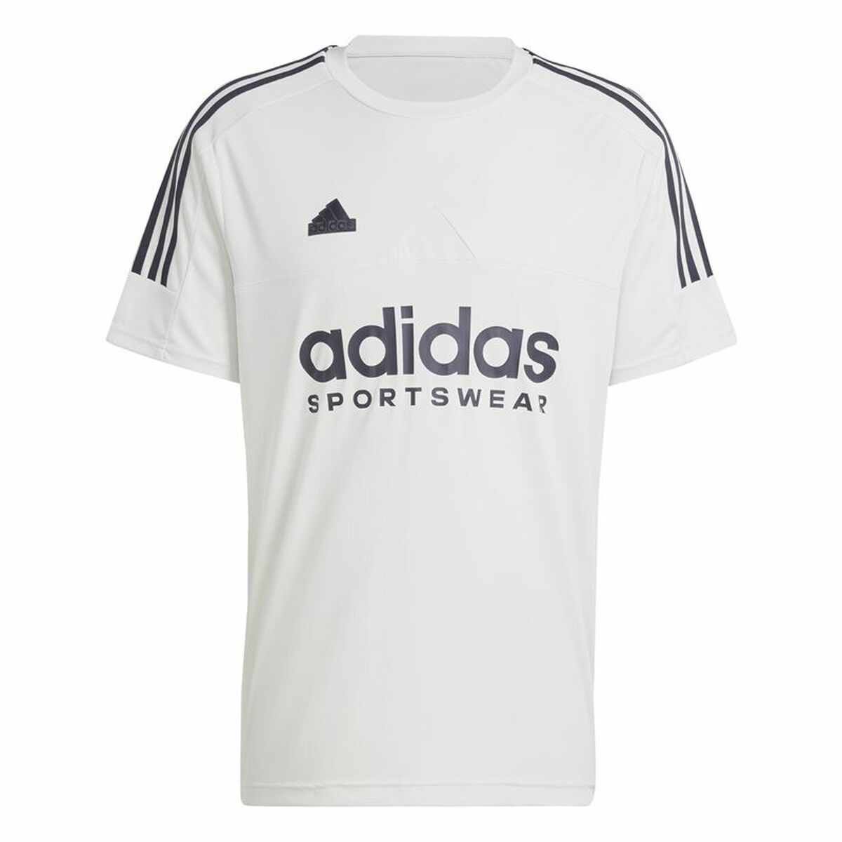 Ανδρική Μπλούζα με Κοντό Μανίκι Adidas Tiro Q1 Λευκό