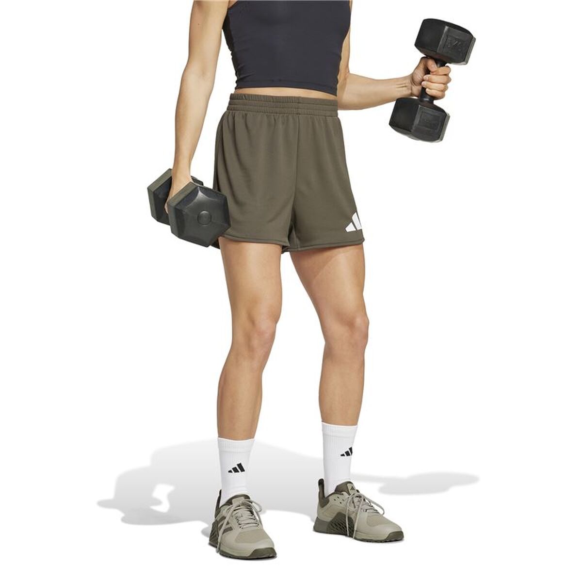 Γυναικεία Αθλητικά Σορτς Adidas Essentials Big Performance Καφέ