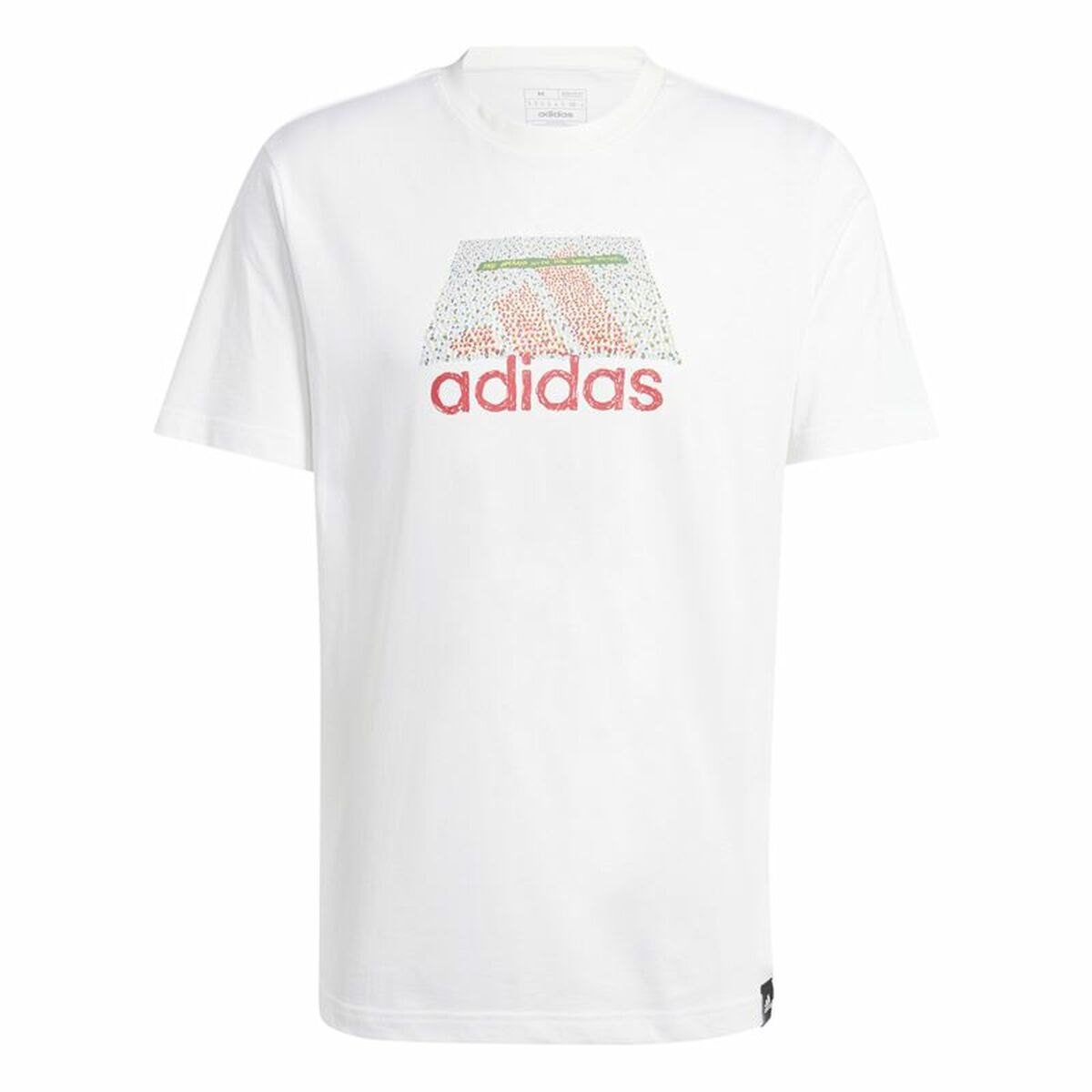 Ανδρική Μπλούζα με Κοντό Μανίκι Adidas Codes Bos Graphic Λευκό