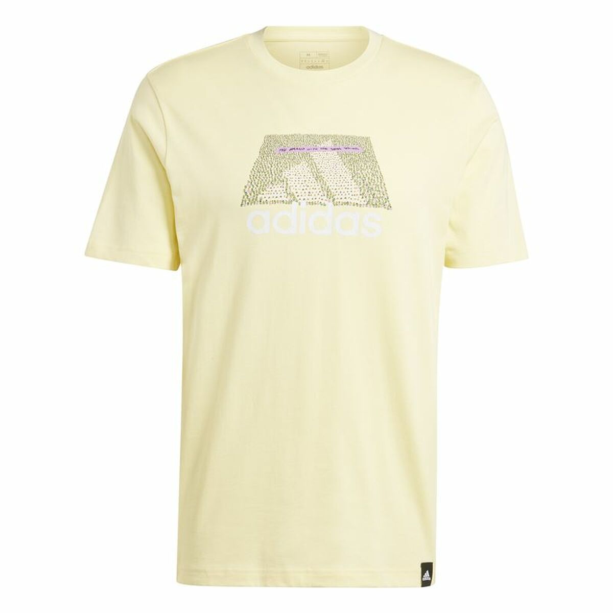Ανδρική Μπλούζα με Κοντό Μανίκι Adidas Codes Bos Graphic Κίτρινο