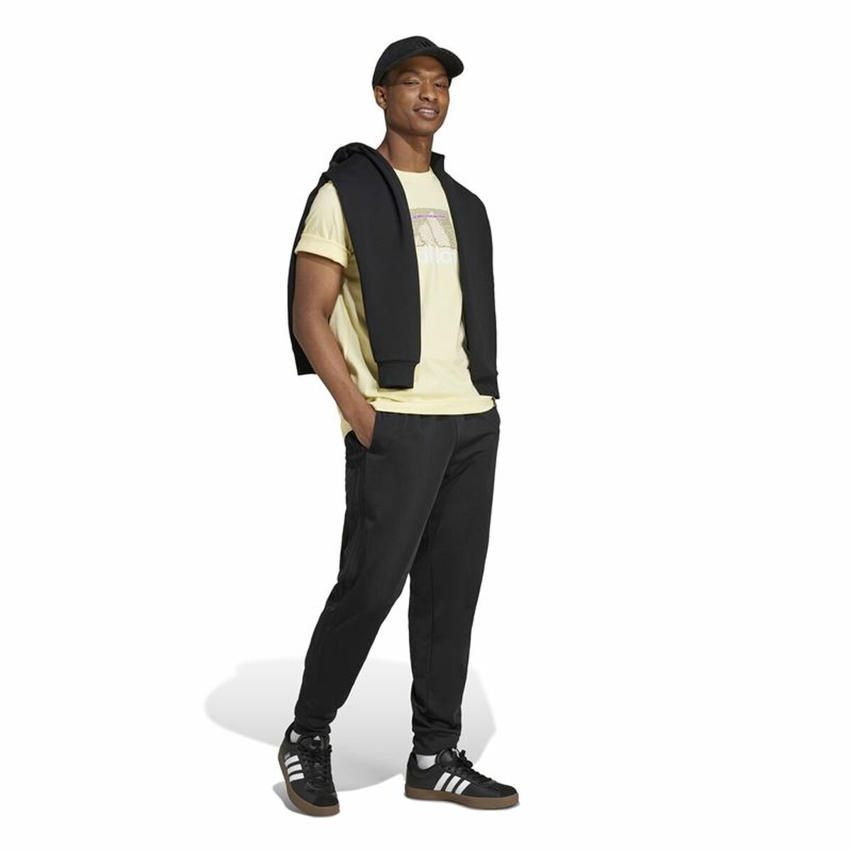 Ανδρική Μπλούζα με Κοντό Μανίκι Adidas Codes Bos Graphic Κίτρινο