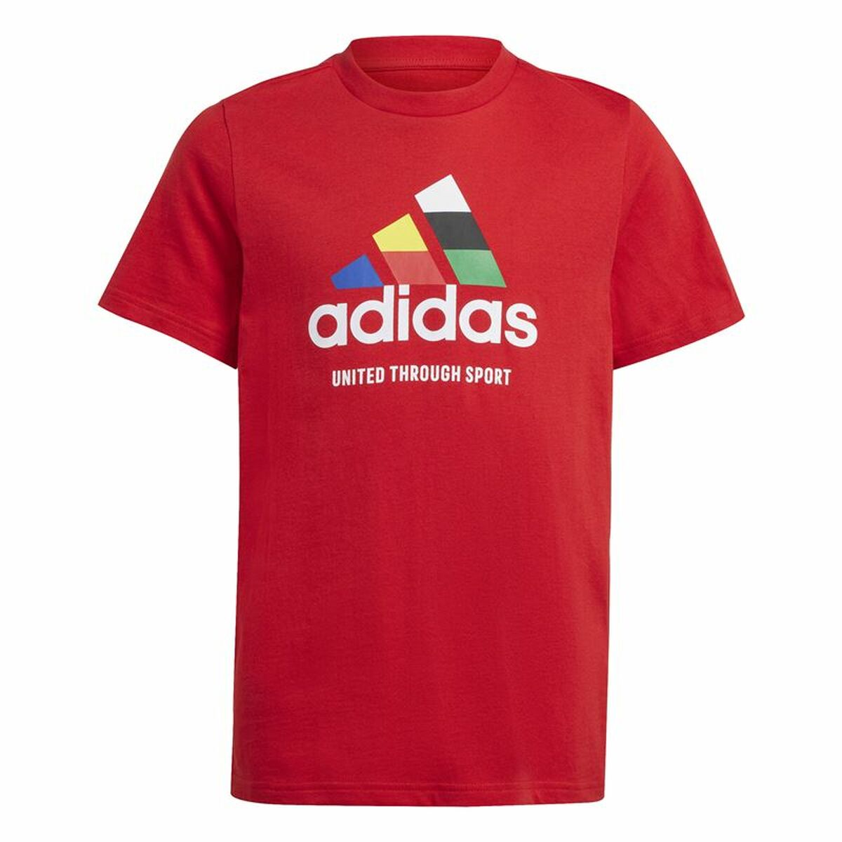 Unisex Μπλούζα με Κοντό Μανίκι Adidas Tiro Nations Pack Graphic Κόκκινο