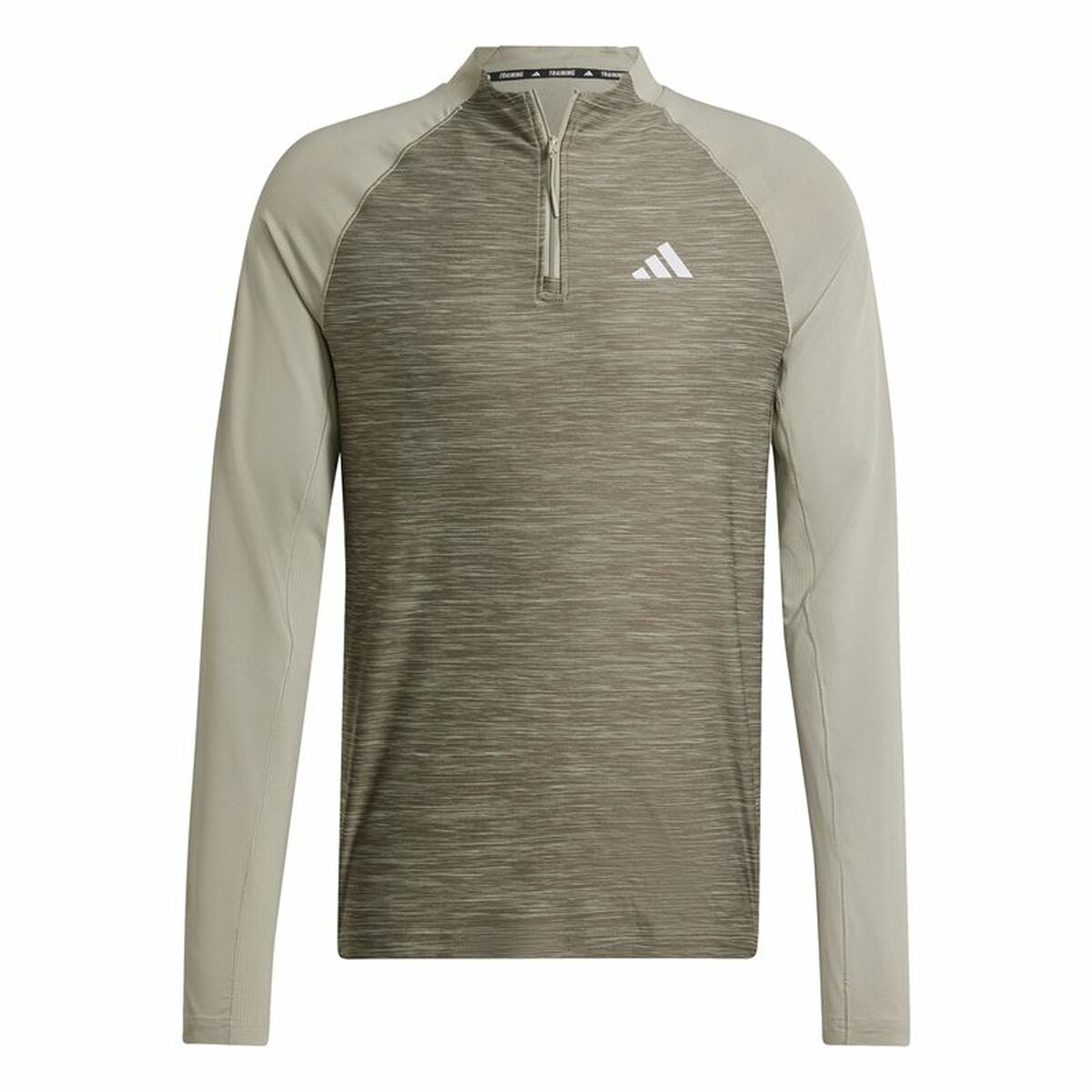 Ανδρική Μπλούζα με Μακρύ Μανίκι Adidas Gym+ 3 Bandas 1/4Zip Καφέ