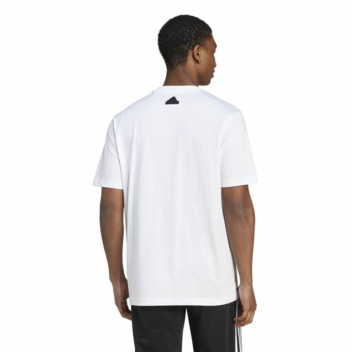 Ανδρική Μπλούζα με Κοντό Μανίκι Adidas House Of Tiro Summer Linear Graphic Λευκό