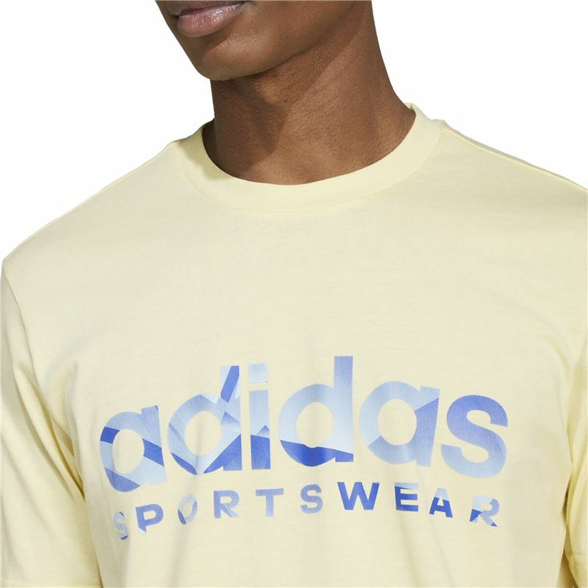 Ανδρική Μπλούζα με Κοντό Μανίκι Adidas House Of Tiro Summer Linear Graphic Κίτρινο