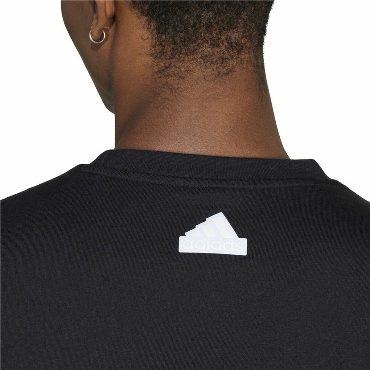 Ανδρική Μπλούζα με Κοντό Μανίκι Adidas House Of Tiro Summer Linear Graphic Μαύρο